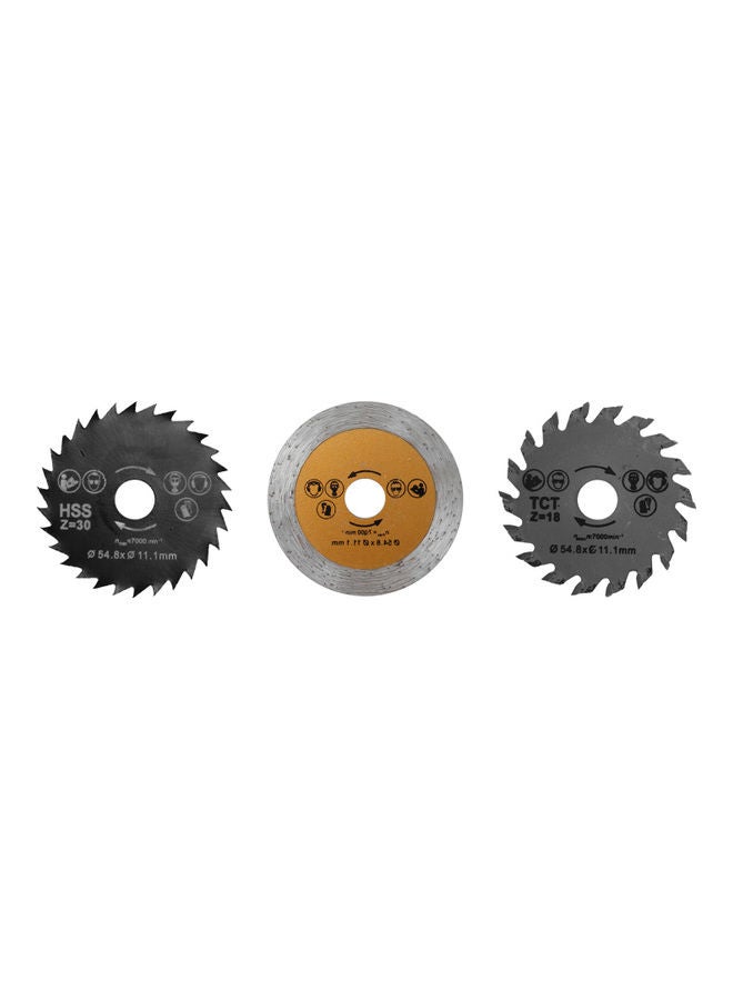 Multi-Functional Mini Circular Saw With Accessories Red/Silver/Black  - Image 3
