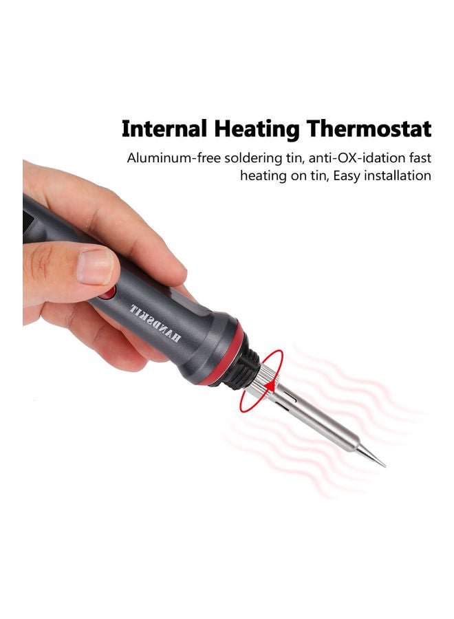 هاندسكيت كاوية لحام بإضاءة LED وقدرة 90 وات لون أسود - Image 2