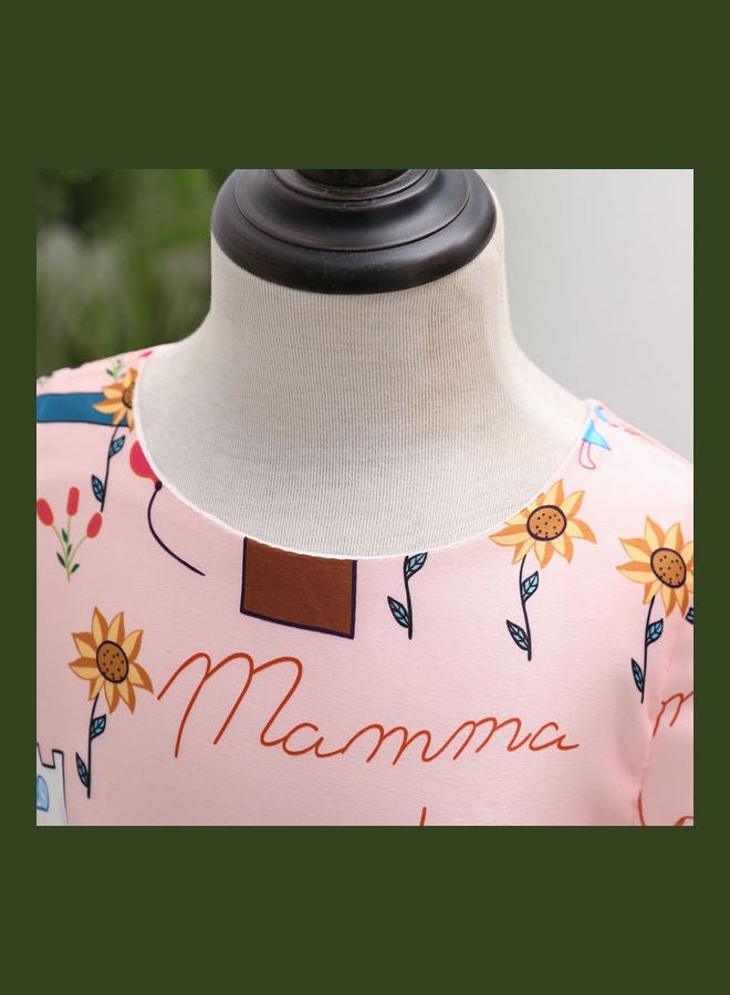Cartoon Print Mini Dress Multicolour - Image 4