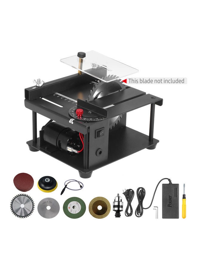 Multi-Functional Table Electric Saw With Accessories Black  - Image 4