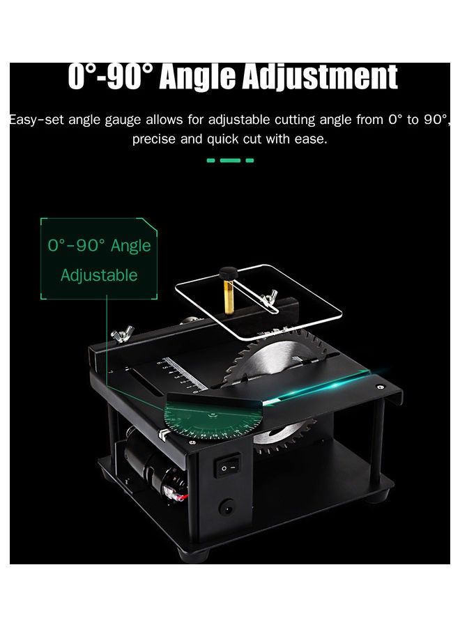 Multi-Functional Table Electric Saw With Accessories Black  - Image 5