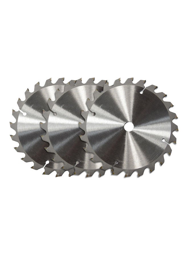 3-Piece TCT Circular Saw  Set Silver - Image 1