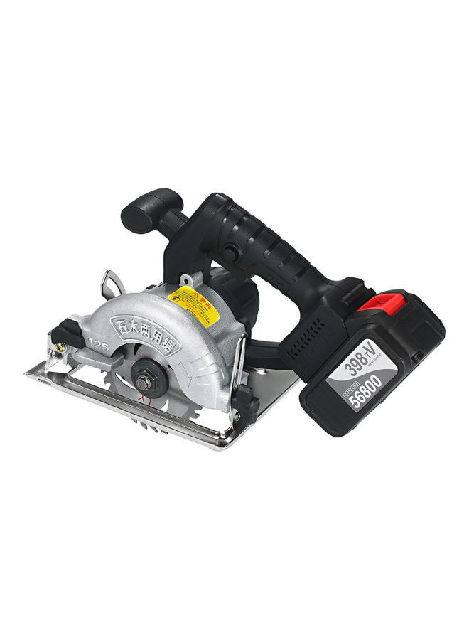 Cordless Circular Electric Saw With Accessories Black/Silver - Image 2
