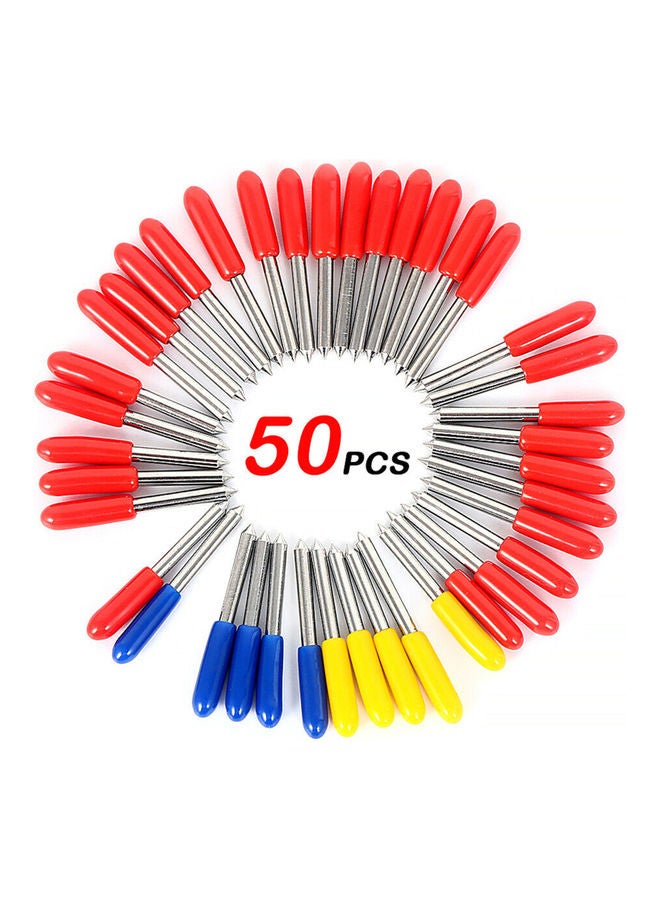 Generic 50-Piece Replacement Cricut Cutting Blade Set Multicolour  - Image 4