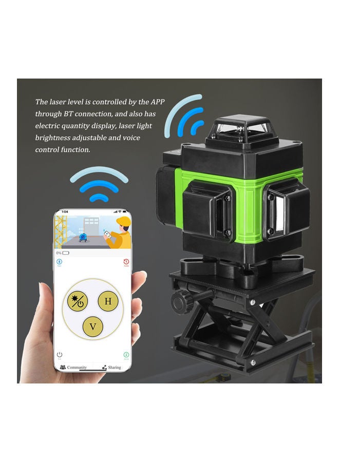Generic 4-Lines Multifunctional Level Laser Machine Set Green/Black  - Image 2