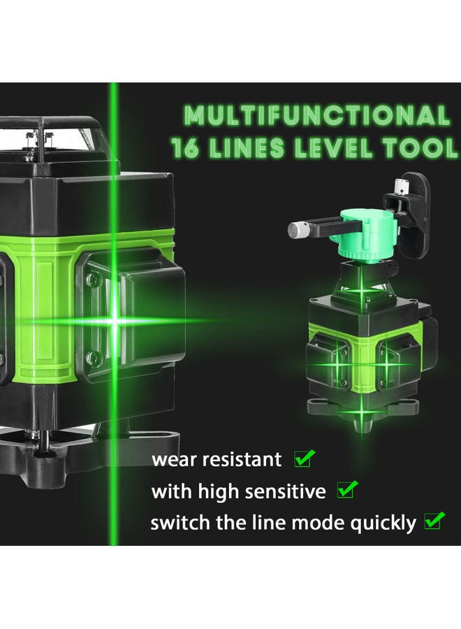 Generic 4-Lines Multifunctional Level Laser Machine Set Green/Black  - Image 3