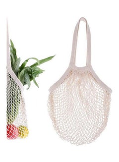 Generic Cotton Mesh Tote Bags White 14x1.50x13cm  - Image 2