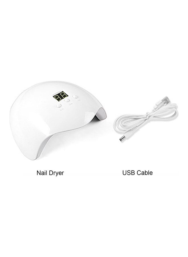 LED UV Lamp Nail Polish Dryer White - Image 2