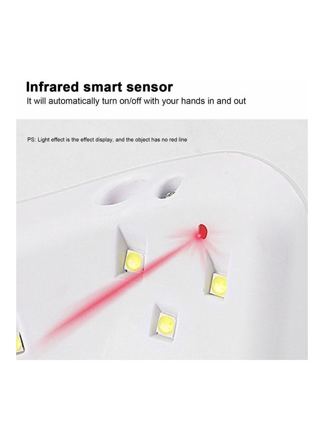 LED UV Lamp Nail Polish Dryer White - Image 3