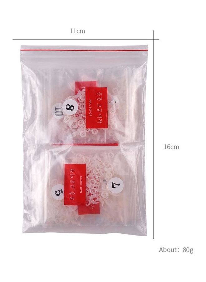 Generic 500-Piece Short False Nail Tip Clear  - Image 5