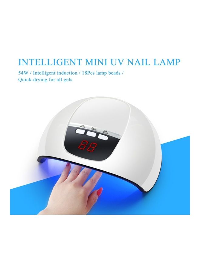 مجفف طلاء أظافر صغير ومحمول أبيض - Image 2