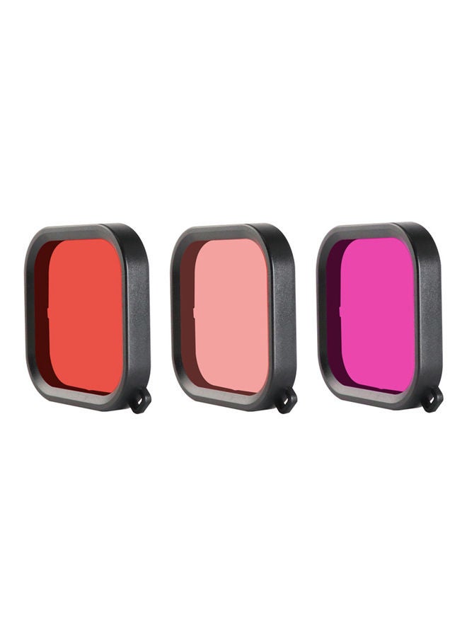 3-Piece Underwater Filter Lenses Kit Multicolour  - Image 1