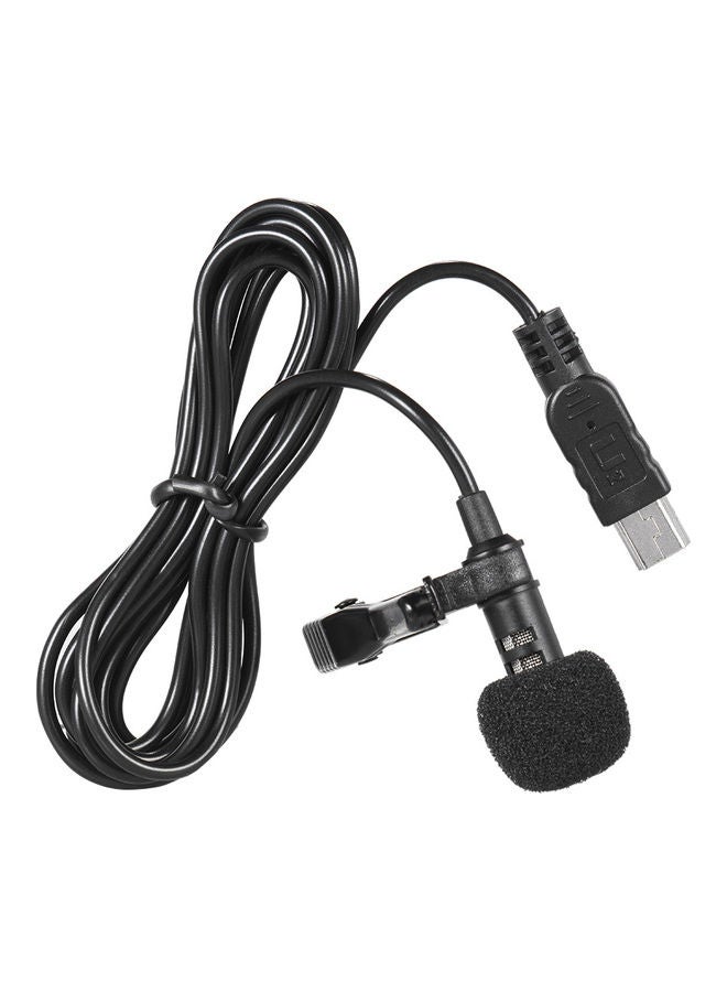 Generic - Professional Mini USB Omni Directional Stereo Microphone With Collar Clip For Gopro Hero EP2399 Black - Image 1