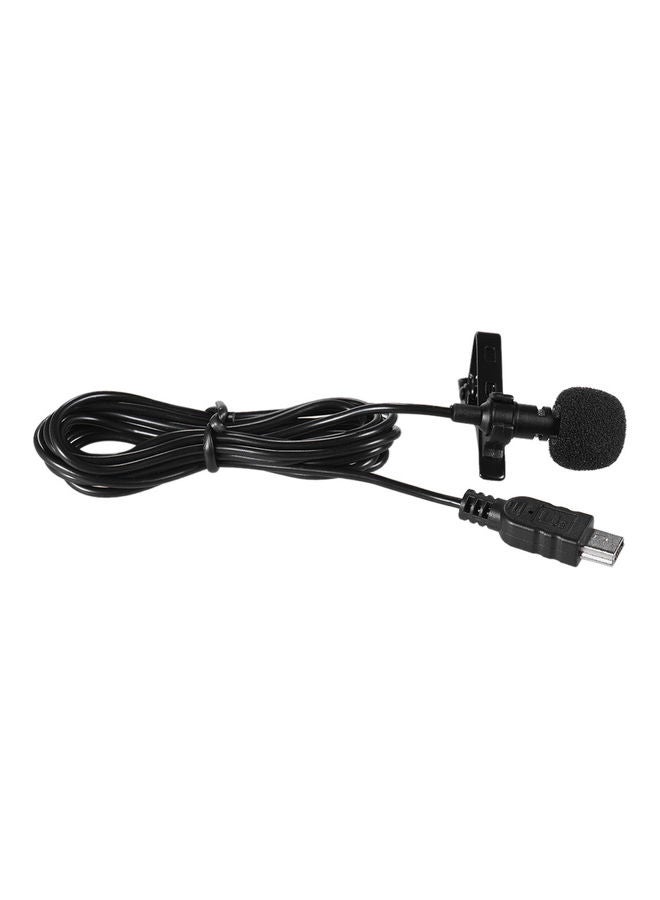 Generic - Professional Mini USB Omni Directional Stereo Microphone With Collar Clip For Gopro Hero EP2399 Black - Image 1