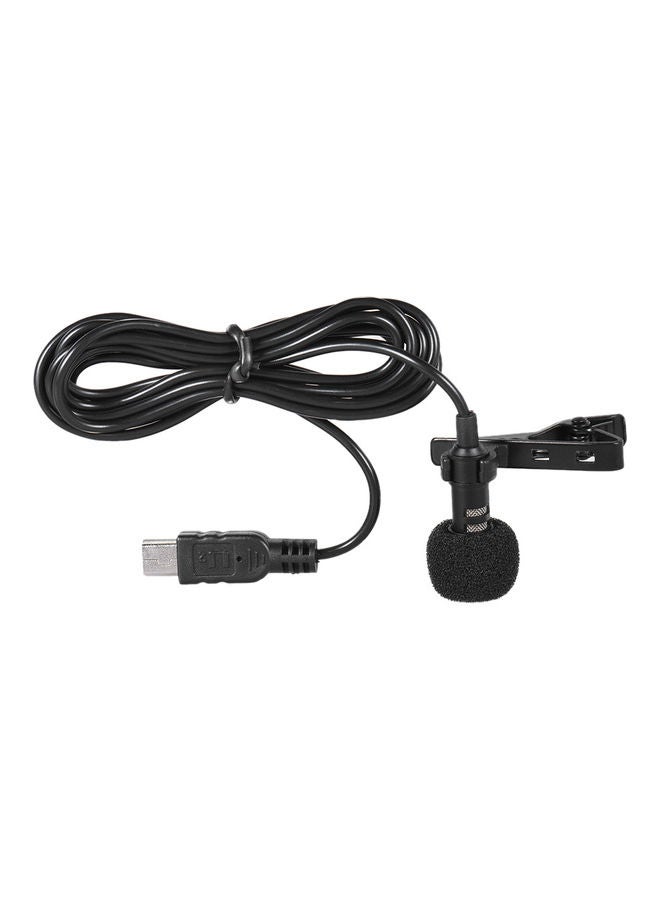 Generic - Professional Mini USB Omni Directional Stereo Microphone With Collar Clip For Gopro Hero EP2399 Black - Image 1