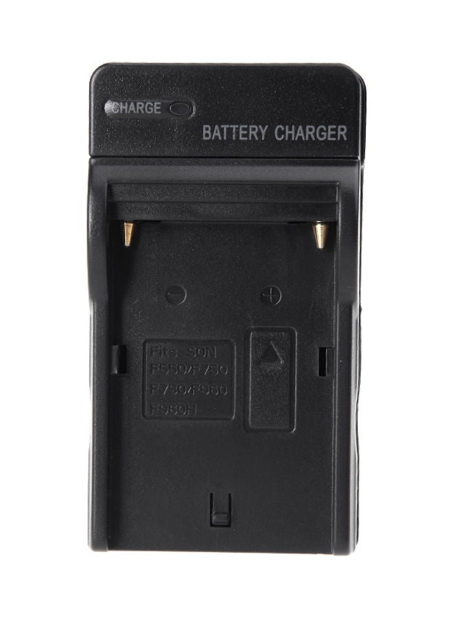 Battery Charger  Ac Adapter For Sony Np-F960 Np-F970 Np-F770 Np-F550 Black - Image 1