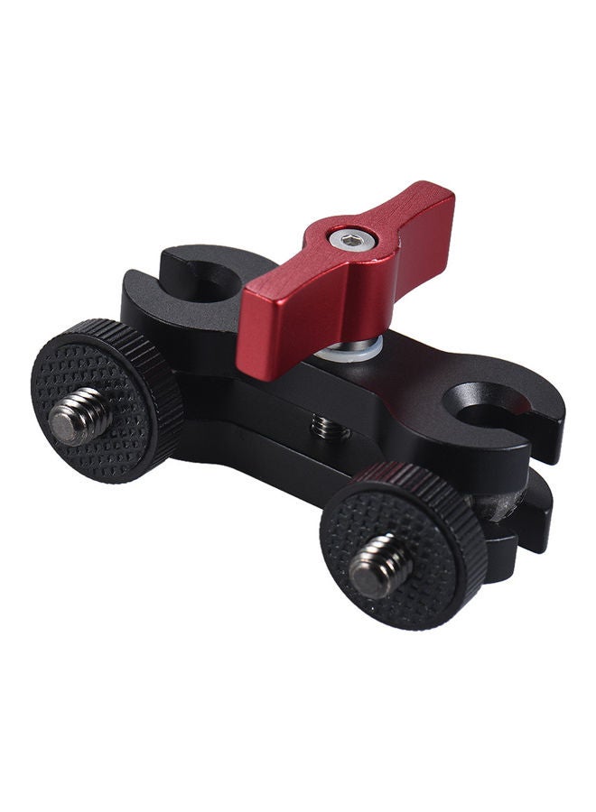 Generic Articulating Arm With Double Ballhead Black/Red/Silver  - Image 2