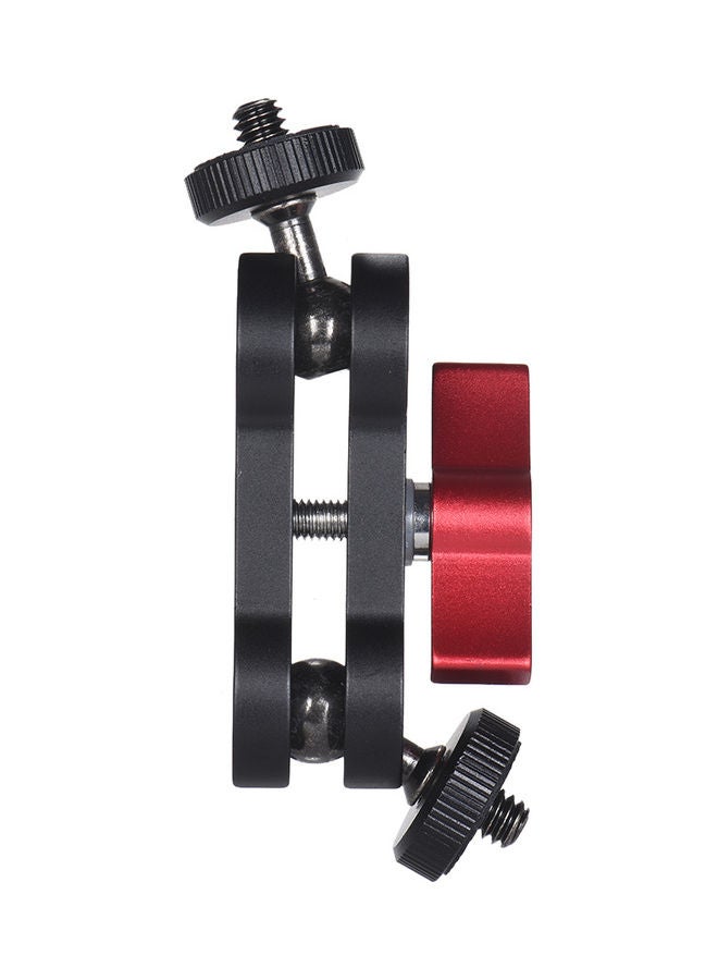 Generic Articulating Arm With Double Ballhead Black/Red/Silver  - Image 4