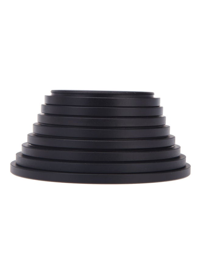 Generic 8-Piece Step Up Ring Set Black  - Image 2