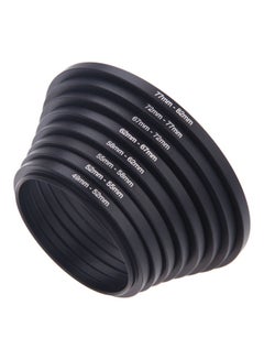 Generic 8-Piece Step Up Ring Set Black  - Image 4