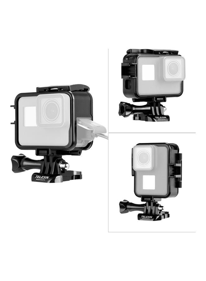 TELESIN - Protective Frame Mount Border Housing Case For GoPro Hero 7 Multicolour - Image 1