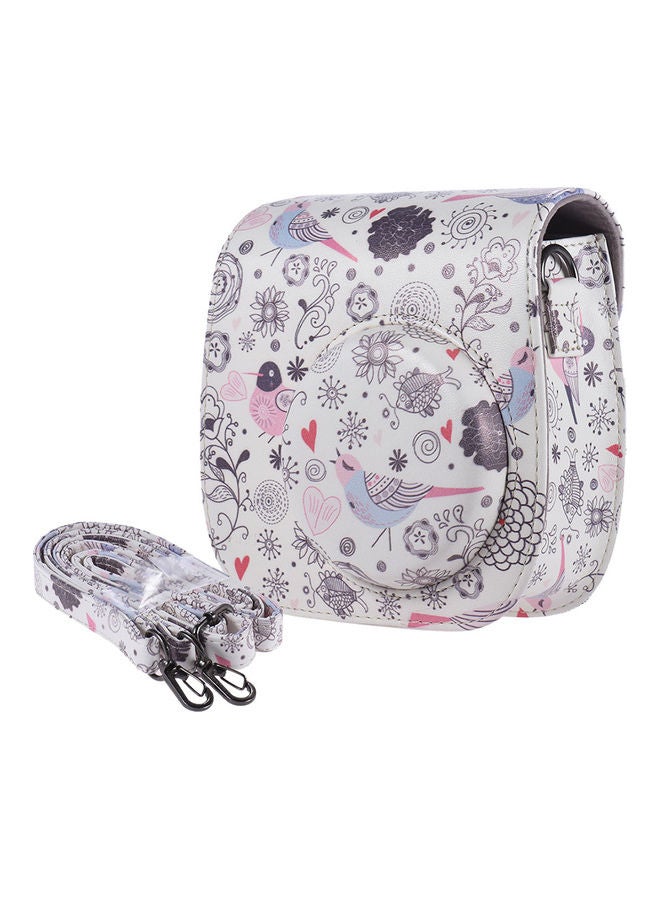 ANDOER Bird Pattern Lovely PU Leather Protective Camera Bag With Shoulder strap Multicolour  - Image 2
