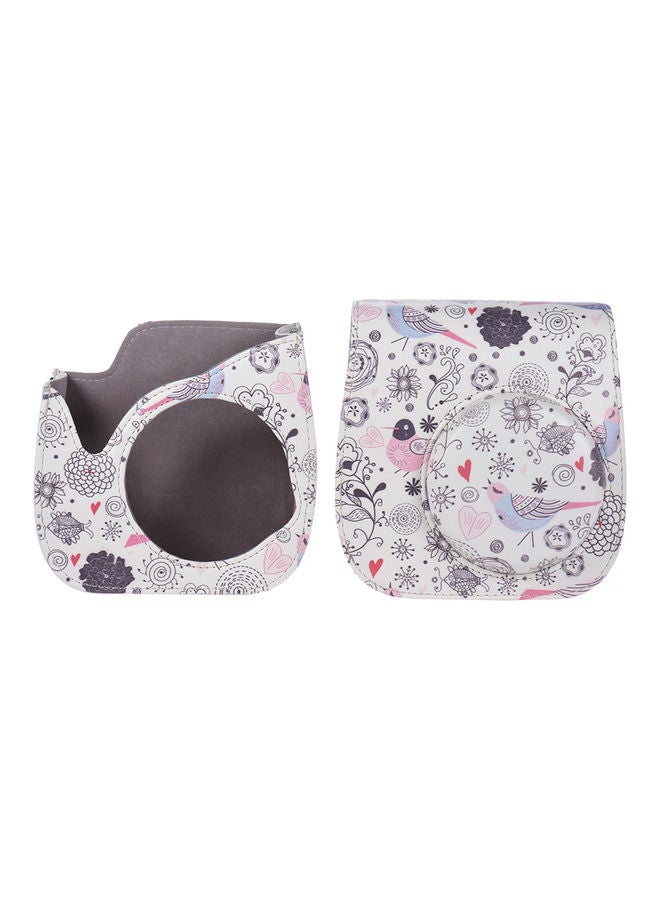 ANDOER Bird Pattern Lovely PU Leather Protective Camera Bag With Shoulder strap Multicolour  - Image 4