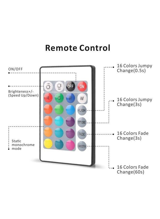 XiuWoo Color Changing Waterproof Strip Lights With Remote Control Multicolour - Image 4