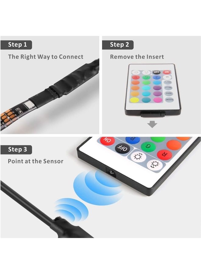 XiuWoo Color Changing Waterproof Strip Lights With Remote Control Multicolour - Image 5