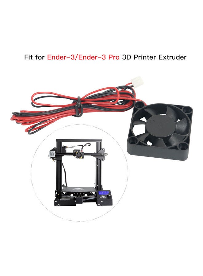 Aibecy Brushless Cooling Fan With Sleeve Bearing Black/Red  - Image 4