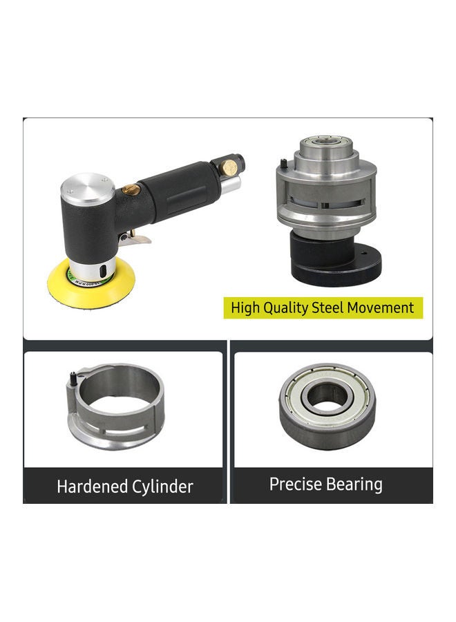 ماكينة صنفرة هوائية صغيرة. أسود/أصفر. - Image 4