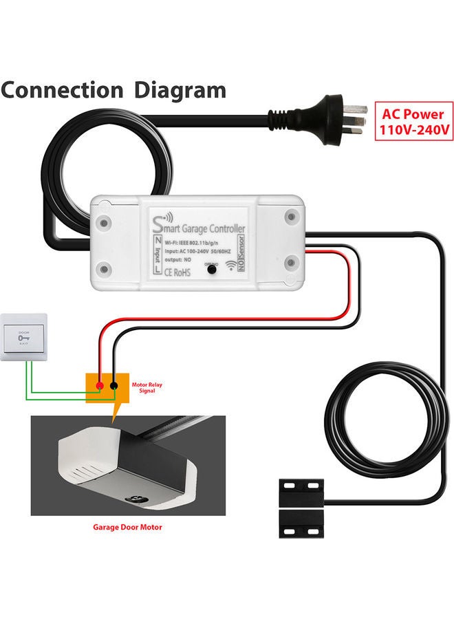 Generic Smart Garage Controller White/Black  - Image 5