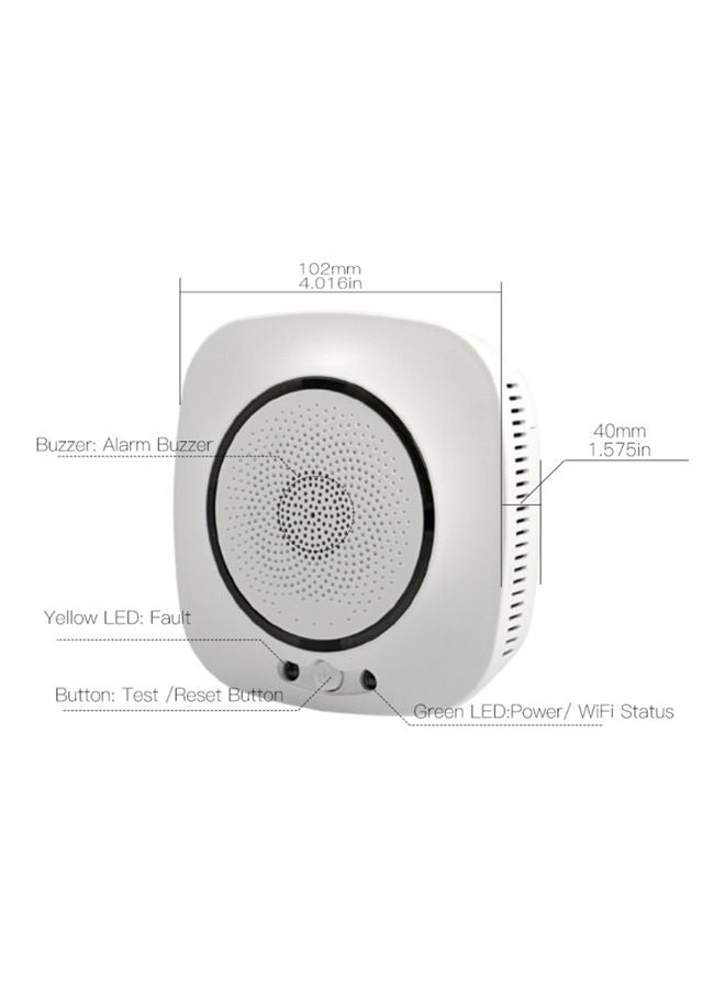 Wifi Carbon  Alarm Sensor White - Image 2