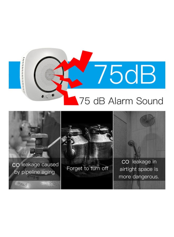 Wifi Carbon  Alarm Sensor White - Image 3