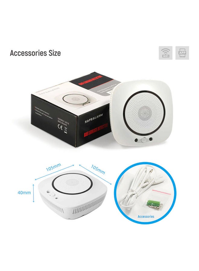 Wifi Carbon  Alarm Sensor White - Image 4