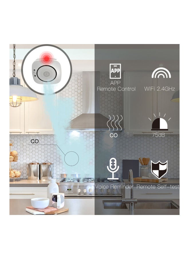 Wifi Carbon  Alarm Sensor White - Image 5