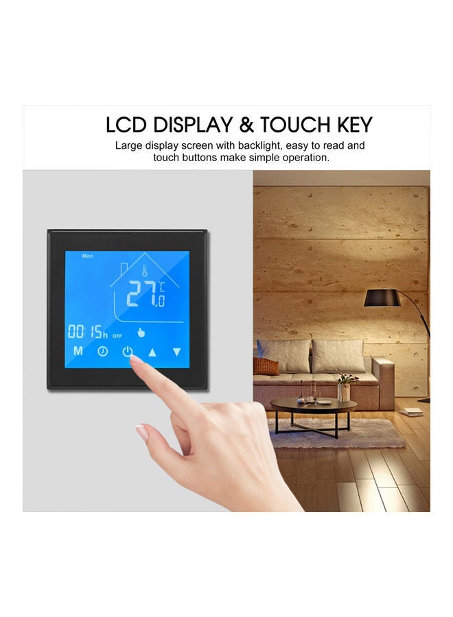 WiFi Smart Thermostat Black/Blue - Image 5