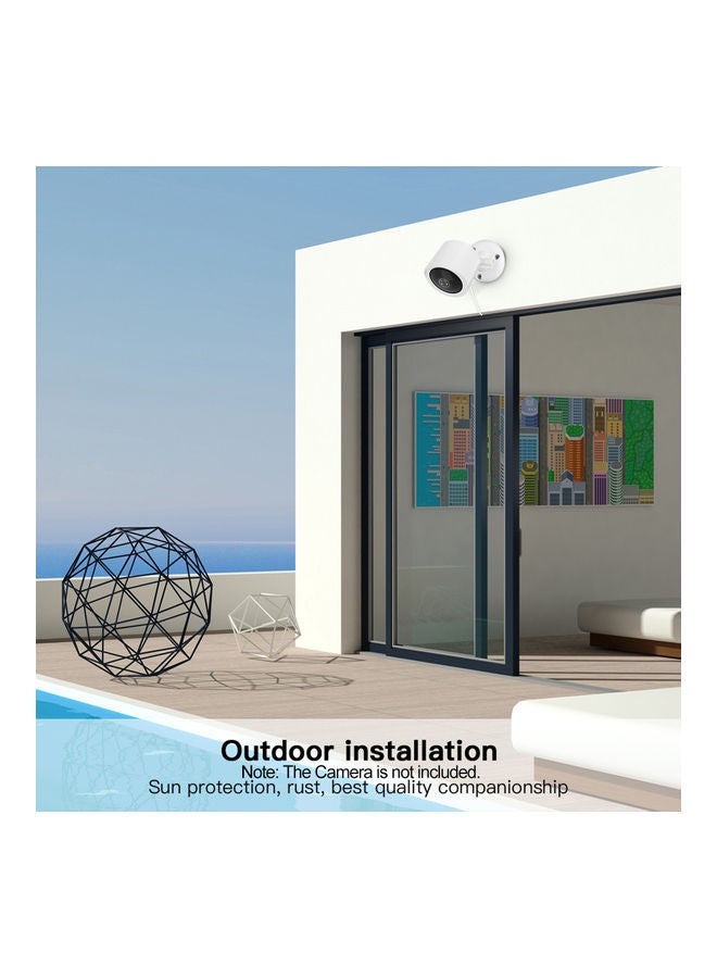 2-Piece Outdoor Wall Bracket White  - Image 3