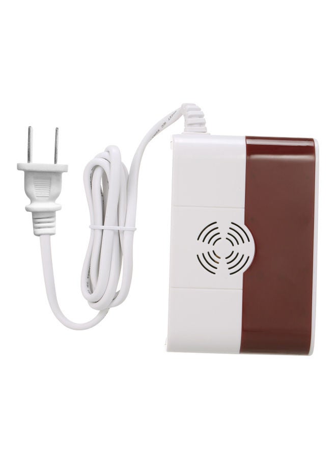 Wireless Gas Sensor And Alarm System White/Brown  - Image 1