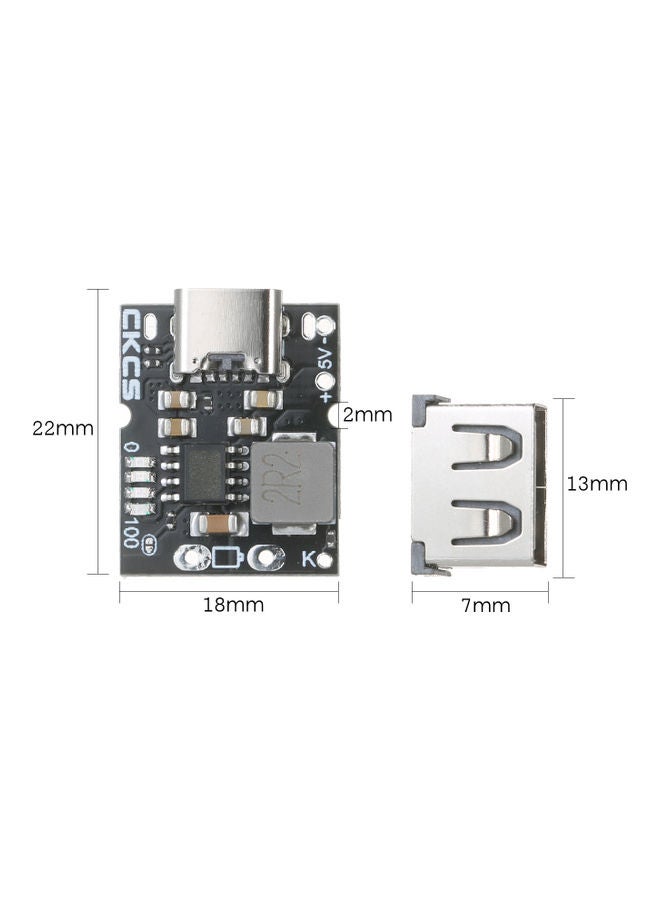 Generic - 5V 2A Lithium Battery Type-C Charging Module Board LL2120702369-A Black - Image 1