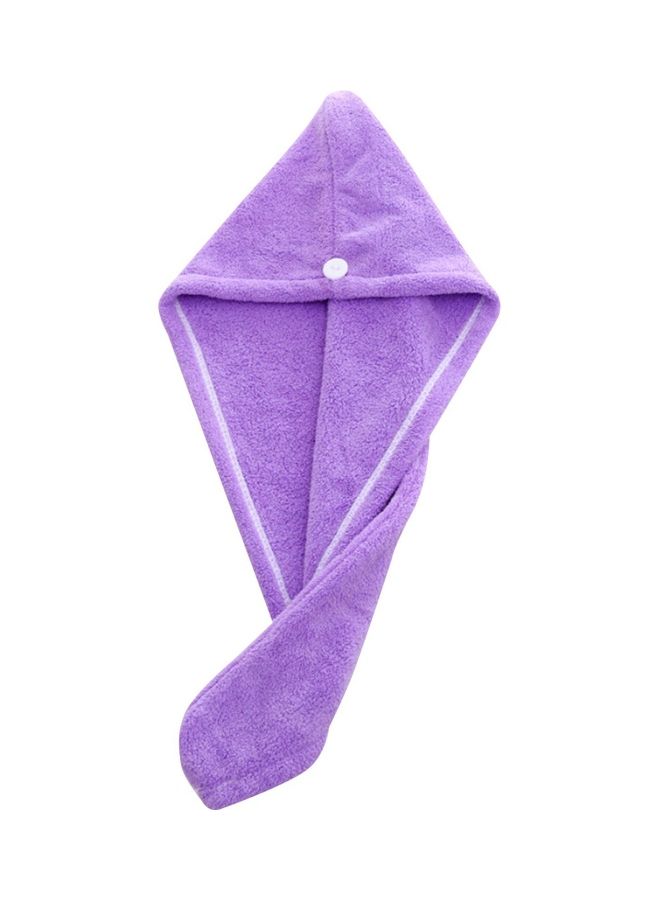 Generic Quick-dry Hair Towel Purple 25 x 10 x 5cm