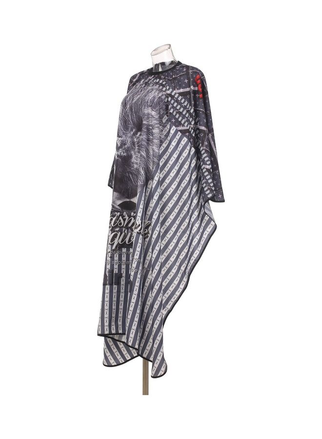 Generic Nylon Salon Apron Hairdressing Cape With Snap Closure Multicolour 22x19x3.5cm - Image 3