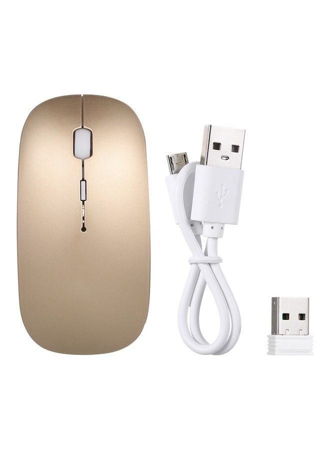 Wireless Mouse Portable Mouse Gold - Image 3