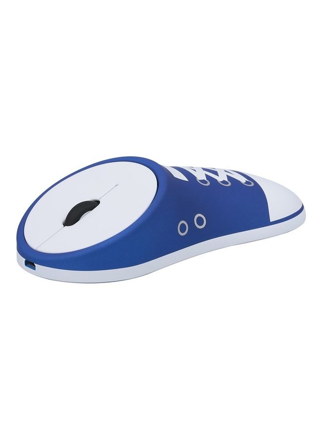 Wireless Rechargeable Sneaker Mouse Blue/White  - Image 3