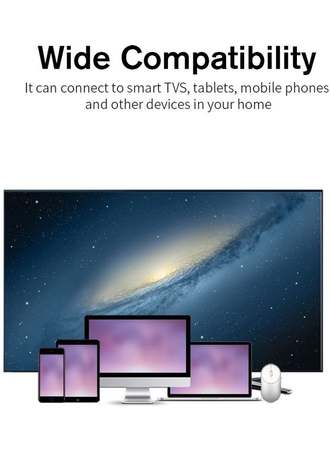 ماوس لاسلكي محمول بتصميم رفيع بتردد 2.4 جيجاهرتز فضي - Image 4