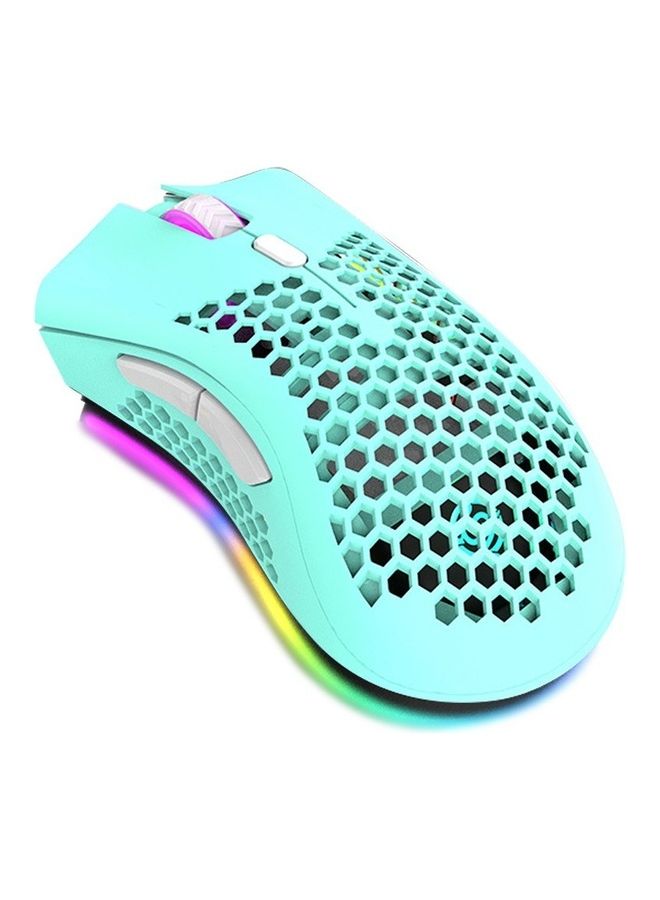 ماوس لاسلكي بإضاءة متعددة الألوان RGB أزرق - Image 1