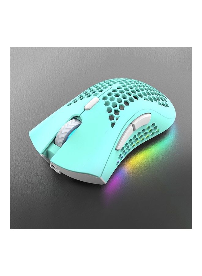 ماوس لاسلكي بإضاءة متعددة الألوان RGB أزرق - Image 2