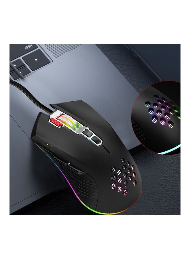 Mouse with USB Charging Port Black - Image 2