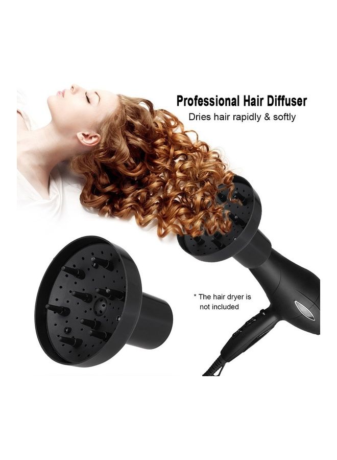 Generic Hair Diffuser Professional Hair Dryer Black 14.5x15.5x6cm - Image 3