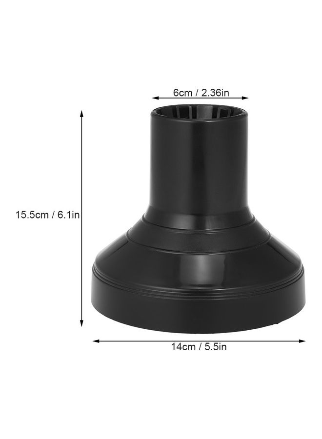 Generic Hair Diffuser Professional Hair Dryer Black 14.5x15.5x6cm - Image 5